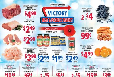 Victory Meat Market Flyer November 9 to 13