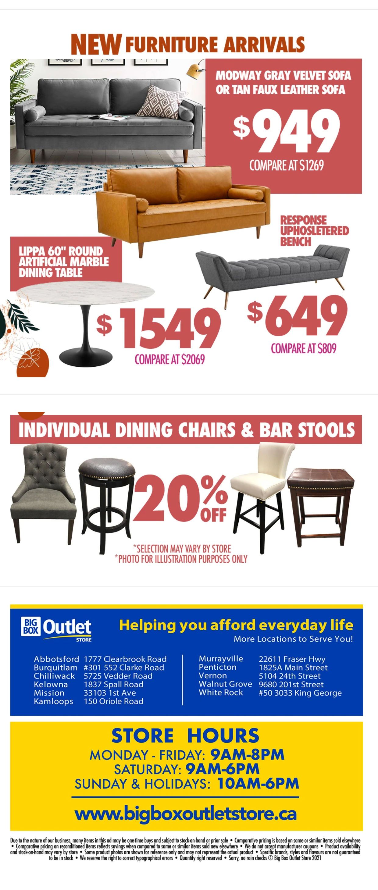Big Box Outlet Store Flyer November 10 to 18