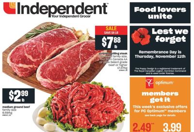 Independent Grocer (ON) Flyer November 11 to 17