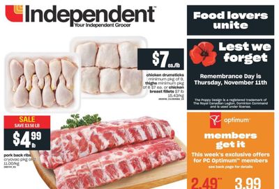 Independent Grocer (West) Flyer November 11 to 17