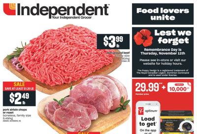 Independent Grocer (Atlantic) Flyer November 11 to 17