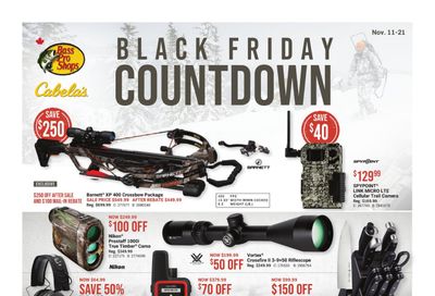 Cabela's Black Friday Countdown Flyer November 11 to 21, 2021