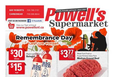 Powell's Supermarket Flyer November 11 to 17