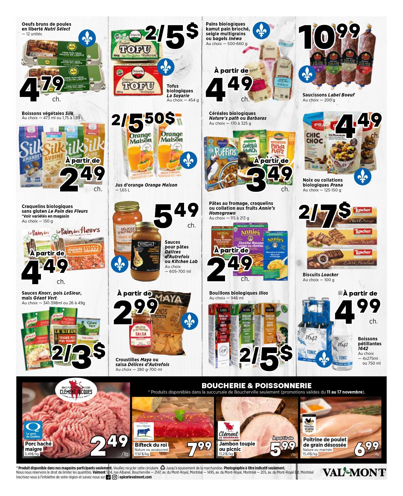 Val-Mont Flyer November 11 to 17