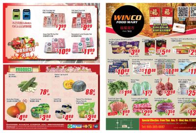 WinCo Food Mart (HWY 7) November 11 to 17