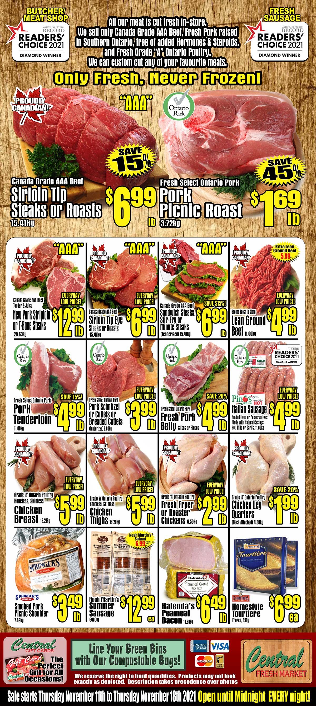 Central Fresh Market Flyer November 11 to 18