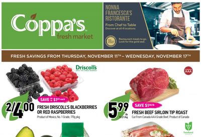 Coppa's Fresh Market Flyer November 11 to 17