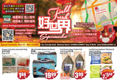 Field Fresh Supermarket Flyer November 12 to 18