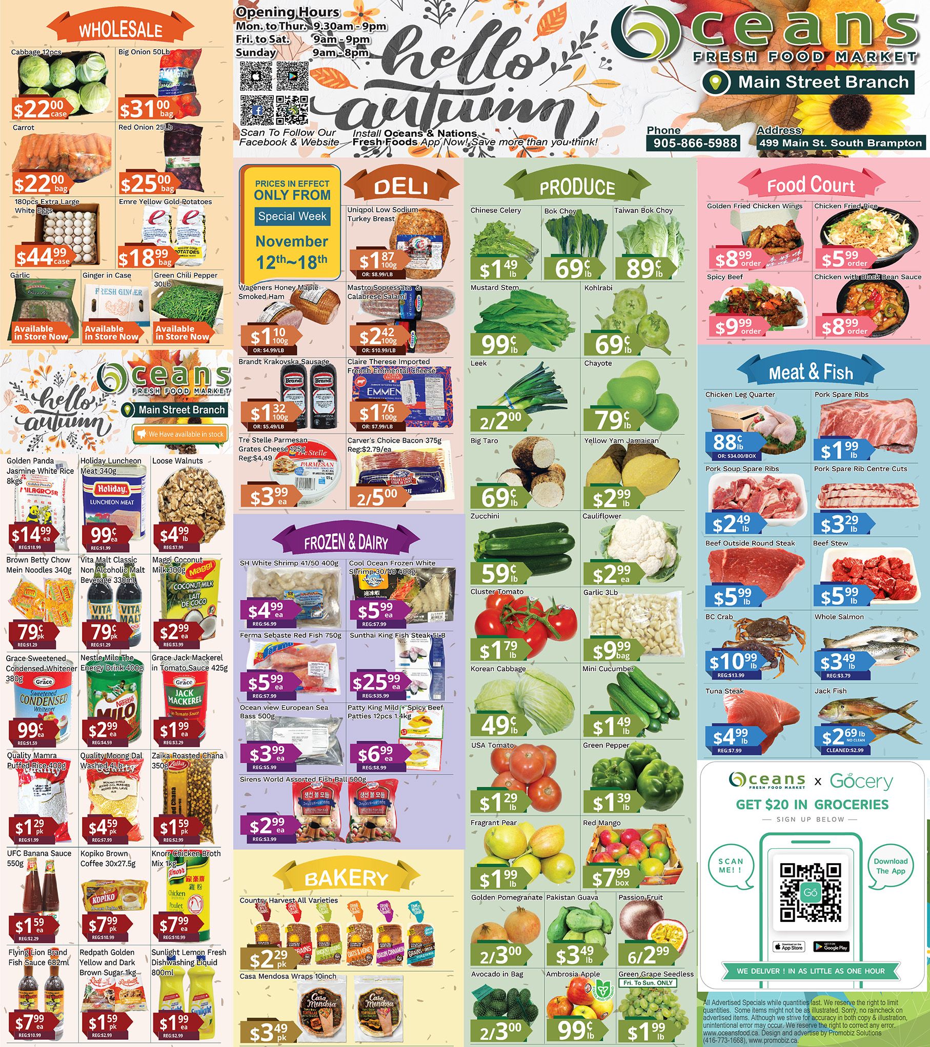 Oceans Fresh Food Market (Brampton) Flyer November 12 to 18