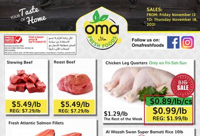 Oma Fresh Foods Flyer November 12 to 18