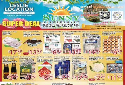 Sunny Supermarket (Leslie) Flyer November 12 to 18