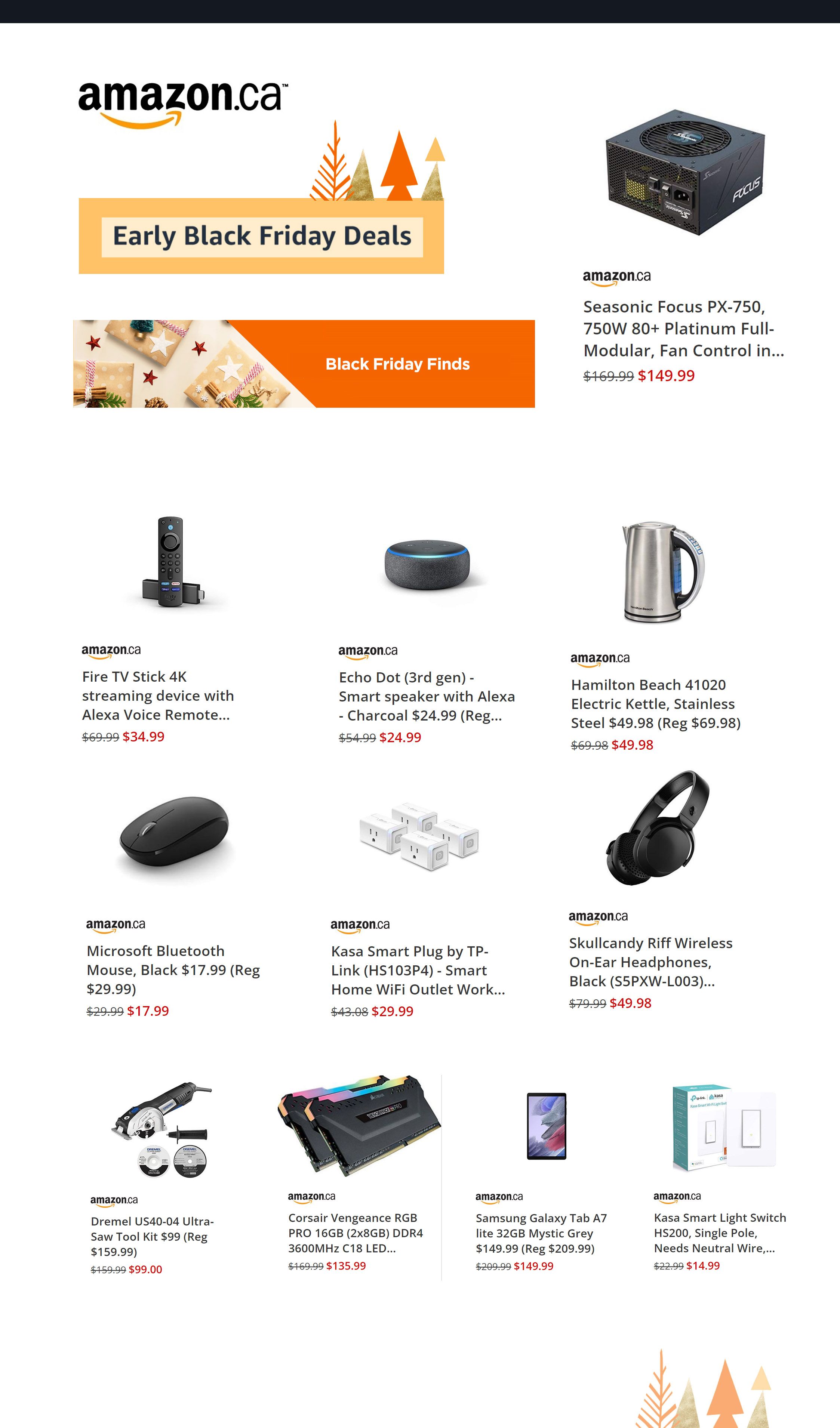 Amazon.ca Daily Deals Black Friday Flyer November 11, 2021