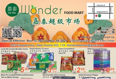 Wonder Food Mart Flyer November 12 to 18