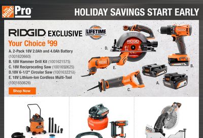 Home Depot Pro Flyer November 4 to 24