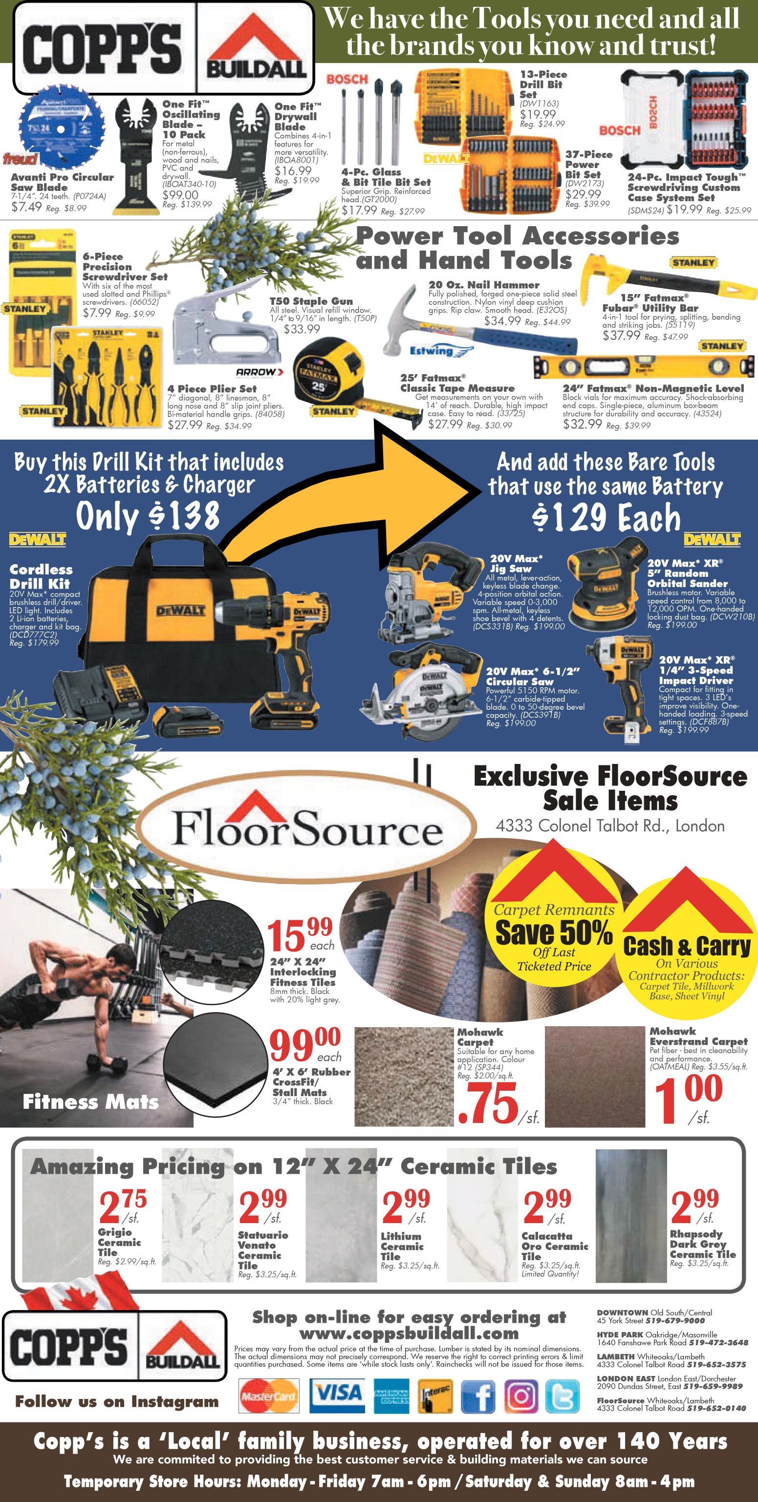 COPP's Buildall Flyer November 11 to 21