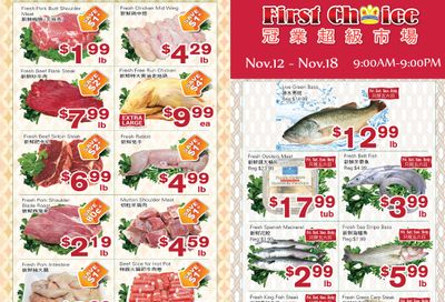 First Choice Supermarket Flyer November 12 to 18