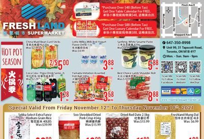 FreshLand Supermarket Flyer November 12 to 18