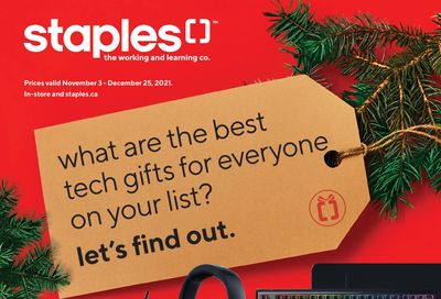 Staples Holiday Tech Guide Flyer November 10 to 16