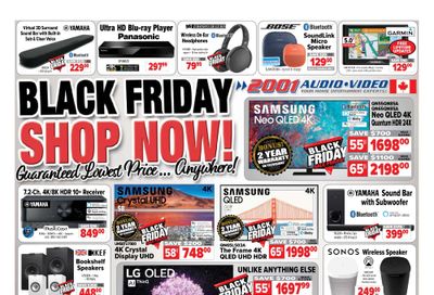 2001 Audio Video Black Friday Now Flyer November 12 to 18, 2021