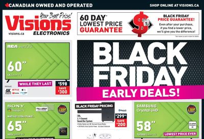 Visions Electronics Black Friday Early Deals Flyer November 12 to 18, 2021