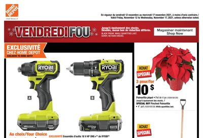 Home Depot (QC) Black Friday Starts Now Flyer November 12 to 17