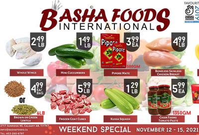 Basha Foods International Flyer November 12 to 15