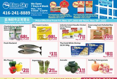 Blue Sky Supermarket (North York) Flyer November 12 to 18