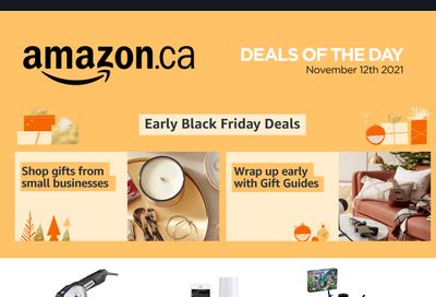 Amazon.ca Daily Deals Black Friday Flyer November 12, 2021