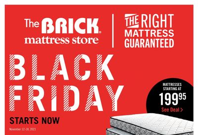 The Brick Mattress Store Black Friday Starts Now Flyer November 12 to 18, 2021
