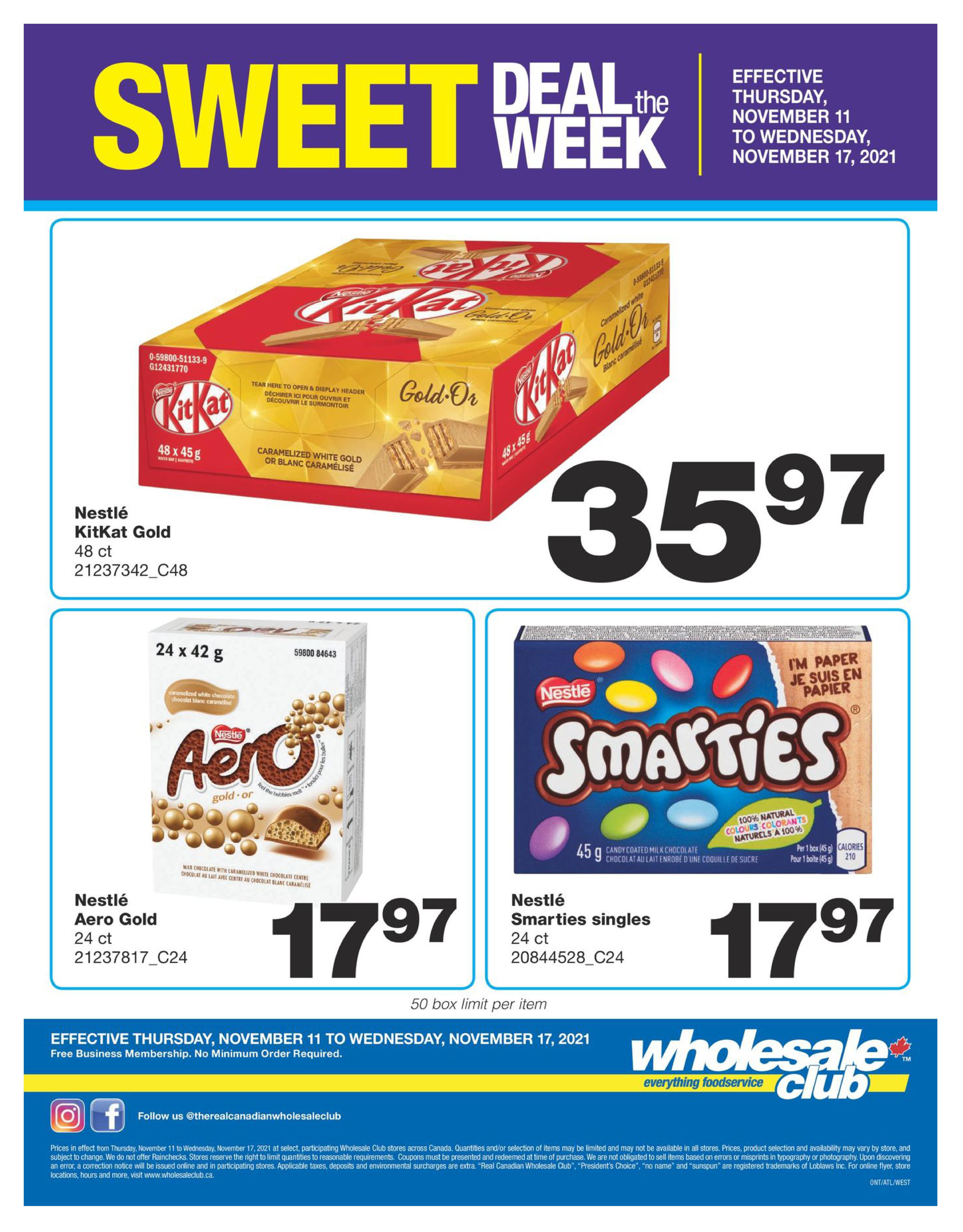 Wholesale Club (QC) Flyer November 11 to 17