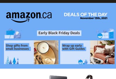 Amazon.ca Daily Deals Black Friday Flyer November 13, 2021