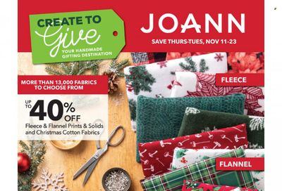 JOANN Weekly Ad Flyer November 14 to November 21