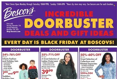 Boscov's (CT, DE, MD, NJ, NY, PA) Weekly Ad Flyer November 14 to November 21