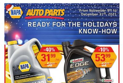 NAPA Auto Parts Flyer November 9 to December 31