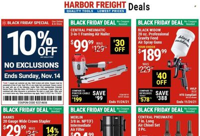 Harbor Freight Weekly Ad Flyer November 15 to November 22