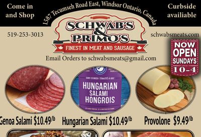 Schwab's & Primo's Flyer November 16 to 21