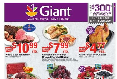 Giant Food (DE, MD, VA) Weekly Ad Flyer November 16 to November 23