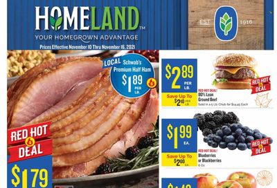 Homeland (OK, TX) Weekly Ad Flyer November 16 to November 23