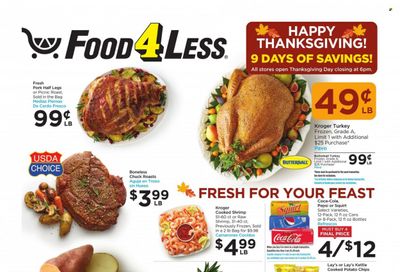 Food 4 Less (IL) Weekly Ad Flyer November 16 to November 23