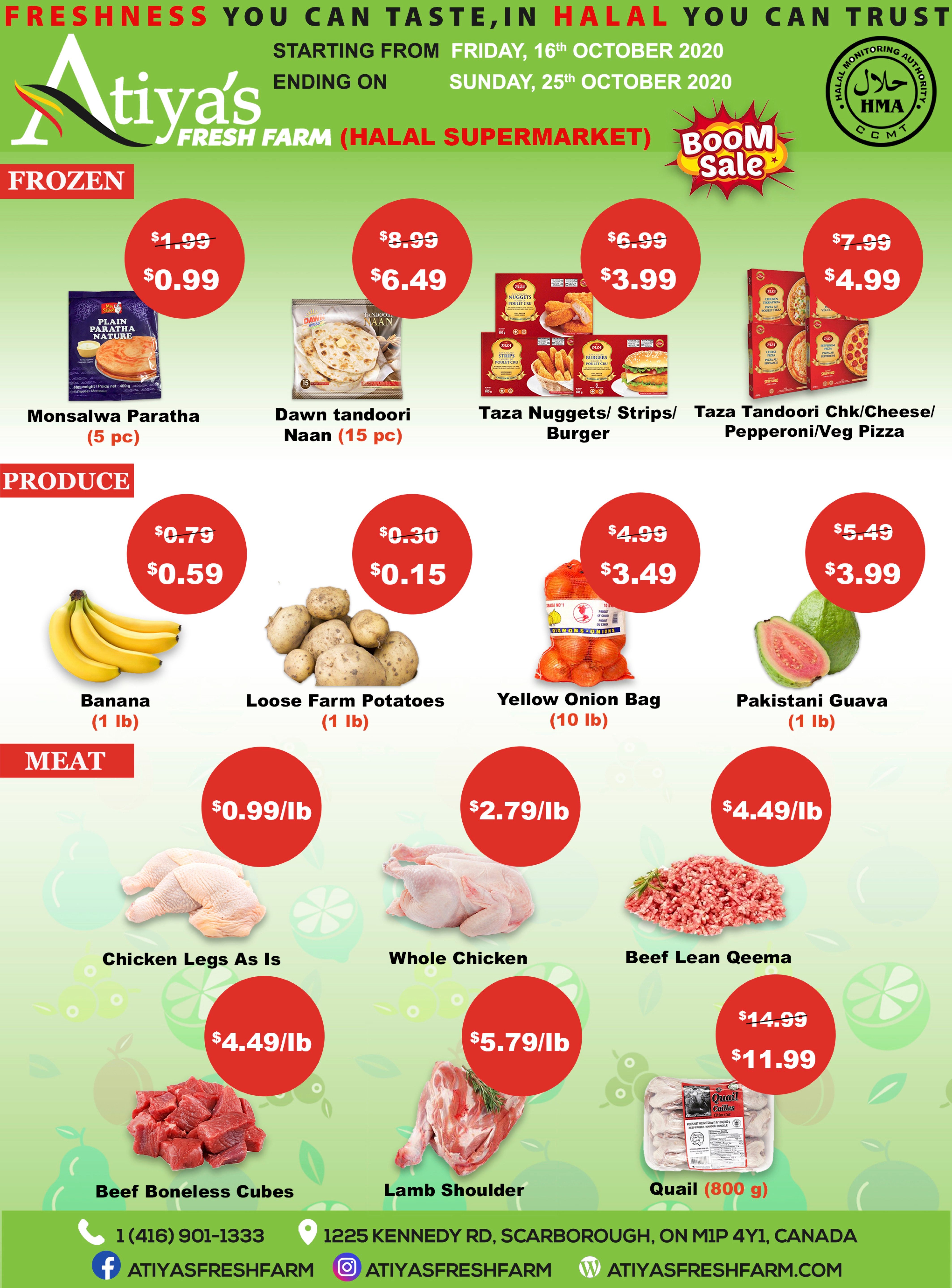 Atiya's Fresh Farm Flyer November 16 to 25