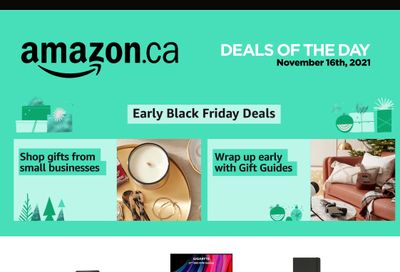 Amazon.ca Daily Deals Black Friday Flyer November 16, 2021