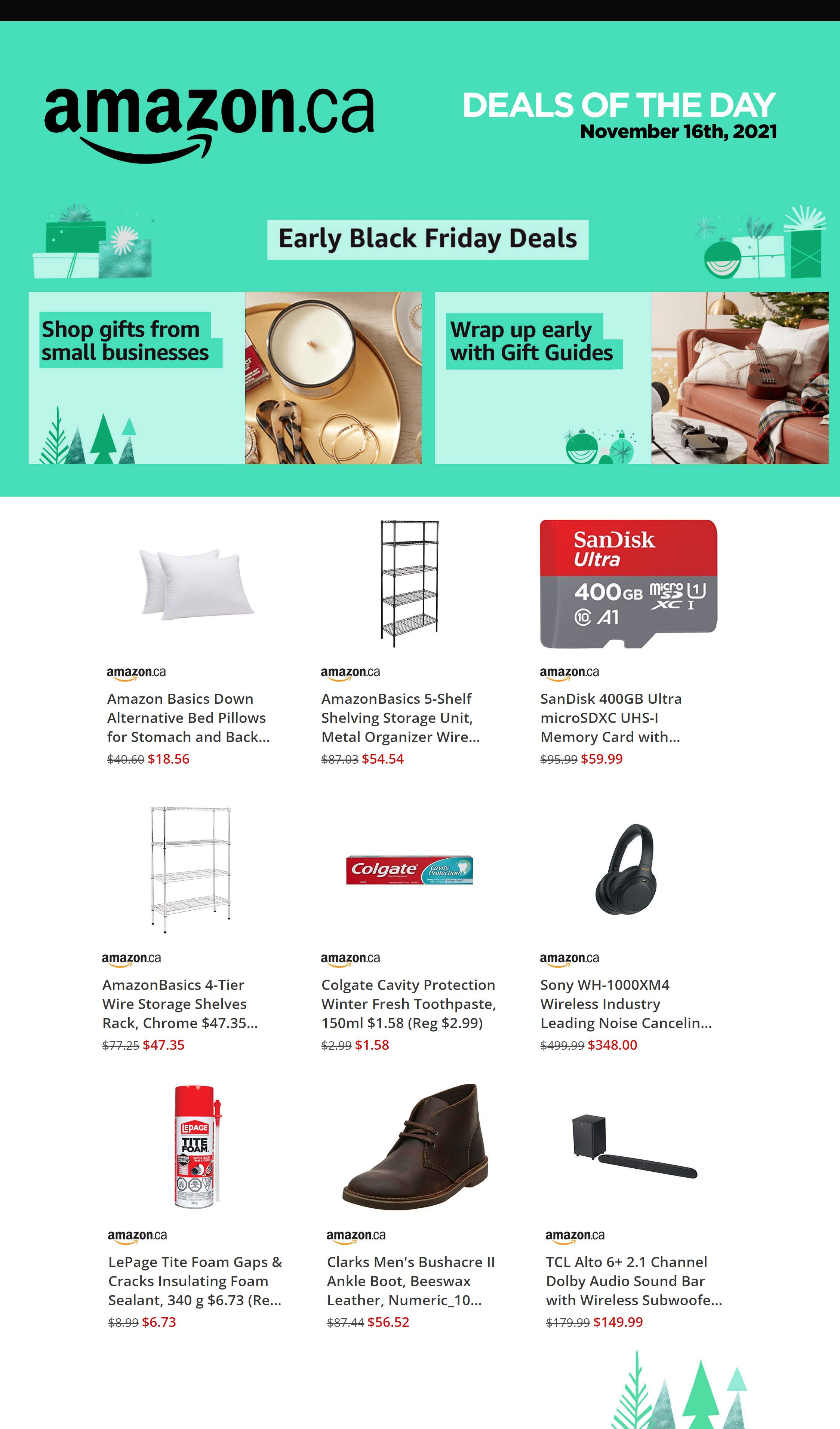 Amazon.ca Daily Deals Black Friday Flyer November 16, 2021
