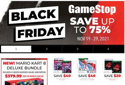 GameStop Black Friday Flyer November 19 to 29, 2021