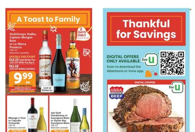 Vons (CA) Weekly Ad Flyer November 17 to November 24