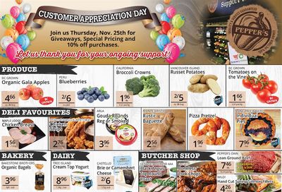 Pepper's Foods Flyer November 16 to 22