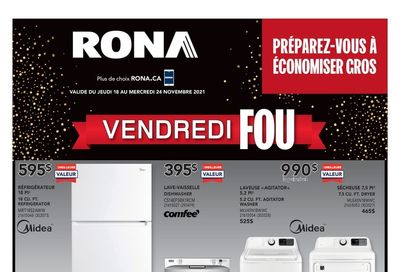 Rona (QC) Black Friday Flyer November 18 to 24, 2021