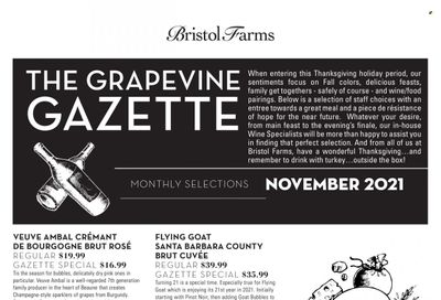 Bristol Farms (CA) Weekly Ad Flyer November 17 to November 24