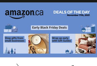 Amazon.ca Daily Deals Black Friday Flyer November 17, 2021