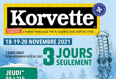 Korvette Flyer November 18 to 20