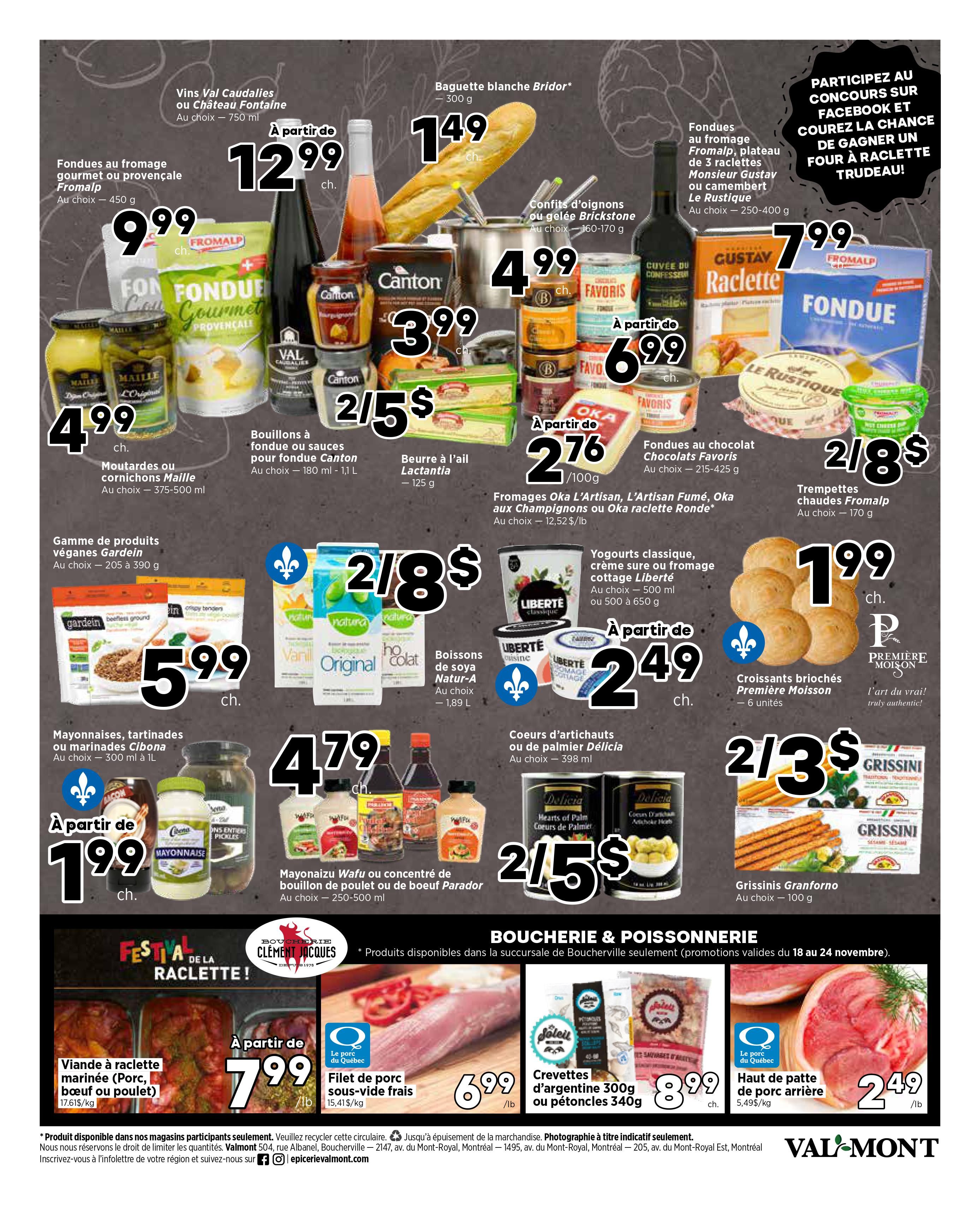 Val-Mont Flyer November 18 to 24